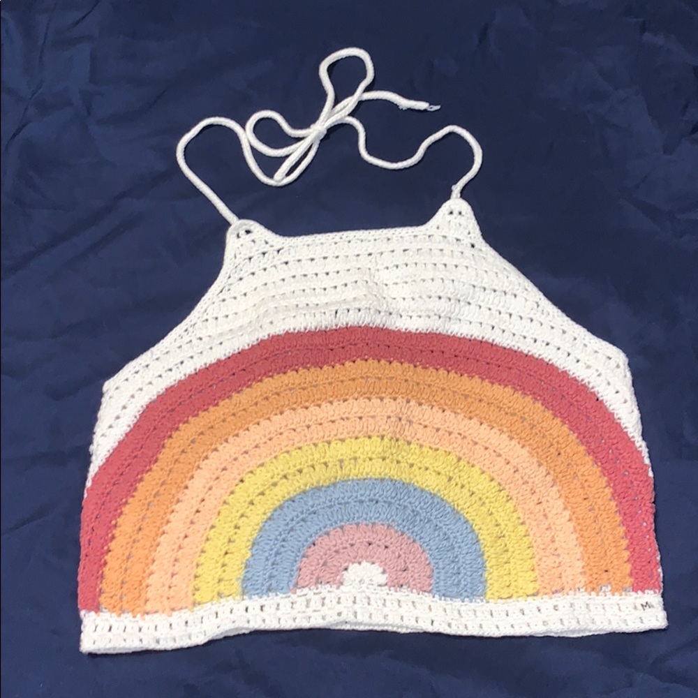 NWT American Eagle Crochet Crop Top Size M